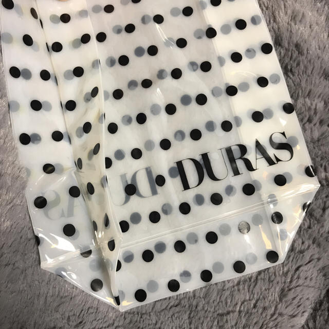 DURAS(デュラス)の【新品・未使用】DURAS  ビニールバッグ ドット柄 レディースのバッグ(その他)の商品写真
