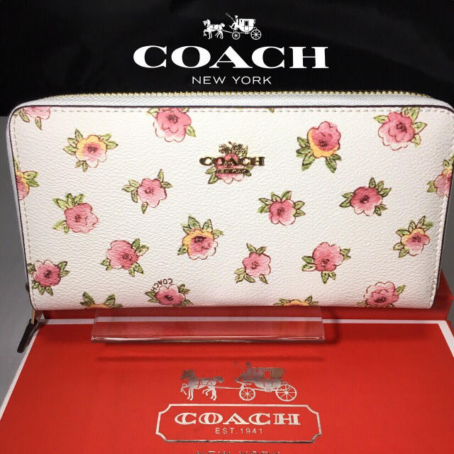 COACH(コーチ)の限定セール❣️新品コーチ長財布F12157フラワーコーテッドマルチ2017 レディースのファッション小物(財布)の商品写真