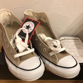 コンバース(CONVERSE)のコンバース オールスター ハイカット ベージュ 24.5 US5.5 新品未使用(スニーカー)