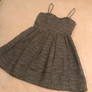 ジルスチュアート(JILLSTUART)のJILLSTUART ツイードベアワンピース(ミニワンピース)