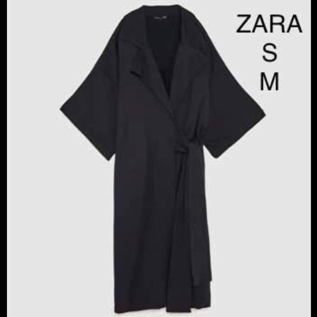 ZARA(ザラ)の新品 ZARA ザラ 着物風ロングコート ジャケットワイドスリーブ カーディガン レディースのジャケット/アウター(ロングコート)の商品写真