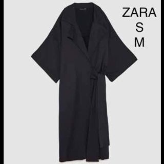 ザラ(ZARA)の新品 ZARA ザラ 着物風ロングコート ジャケットワイドスリーブ カーディガン(ロングコート)