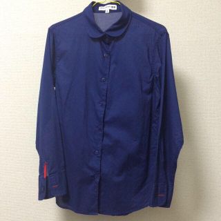 ユニクロ(UNIQLO)のブルーのシャツ(シャツ/ブラウス(長袖/七分))