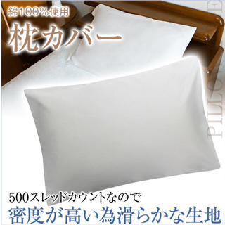 【送料無料＊訳アリ特価】世界3大高級綿/エジプト綿使用！枕カバー 2枚セット(枕)