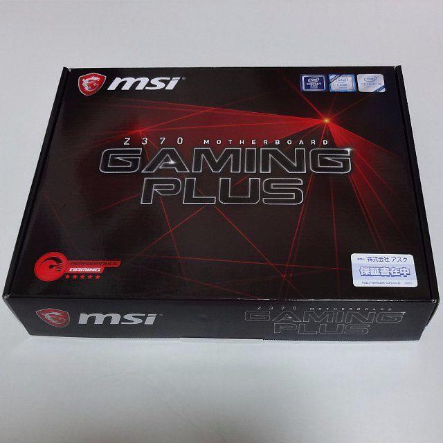 新品 MSI Z370 GAMING PLUS マザーボード