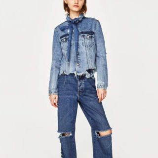 ザラ(ZARA)のZARA 新品 タイ付デニムジャケット Gジャン(Gジャン/デニムジャケット)