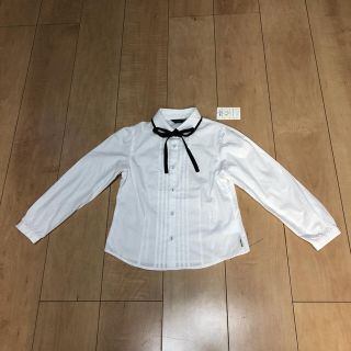 コムサイズム(COMME CA ISM)のコムサイズム ガールズ☆リボンタイブラウス☆120A☆新品・未使用(ブラウス)