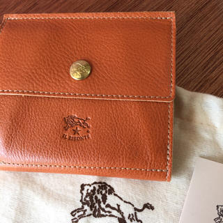【新品未使用】イルビゾンテ 二つ折り 財布 ヤキヌメ キャラメル キャメル