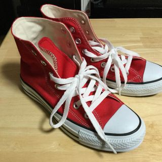 コンバース(CONVERSE)のコンバース ハイカット 赤 未使用(スニーカー)