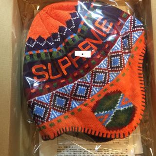 シュプリーム(Supreme)のオレンジ supreme Nepali Earflap Beani ビーニー(その他)