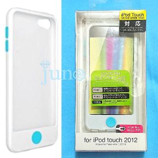 エレコム(ELECOM)のiPod touch  LOOP 用 スムース シリコン ケース ホワイト★新品(ポータブルプレーヤー)