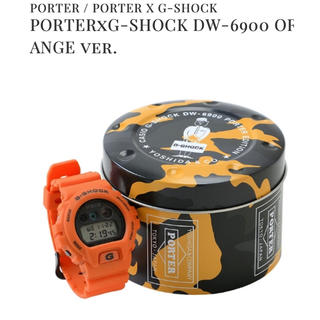 ポーター(PORTER)の PORTER X G-SHOCK DW-6900 ORANGE ver.(腕時計(デジタル))