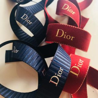 ディオール(Dior)のディオール クリスマス 限定 リボン 2種 正規品(ラッピング/包装)