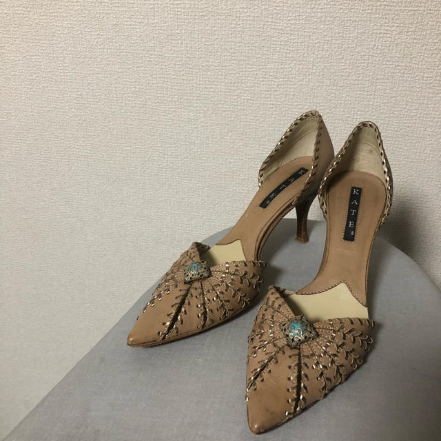 flower(フラワー)のvintage  kate ターコイズパンプス レディースの靴/シューズ(ハイヒール/パンプス)の商品写真