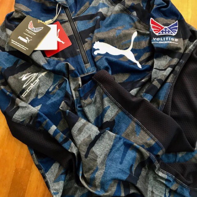 PUMA - プーマ限定VOLITION AMERICA CAMOポップオーバー 青L白刺繍の ...