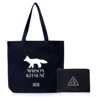 スタイルナンダ(STYLENANDA)の3CE MAISON KITSUNE コラボトートバッグ&ポーチ 新品未使用(トートバッグ)