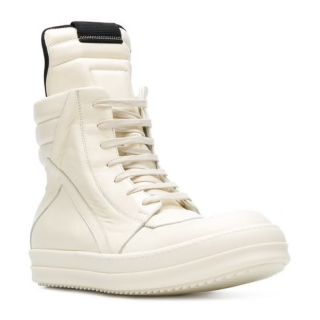 リックオウエンス(Rick Owens)のRICK OWENS GEOBASKET 白 ハイカットスニーカー 39 1/2(スニーカー)