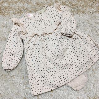 ザラ(ZARA)のzara mini ザラ ベビー 68㎝ 新品未使用 (ロンパース)