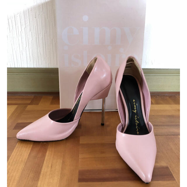 eimy istoire(エイミーイストワール)のeimy istoire ピンクパンプス 美品 レディースの靴/シューズ(ハイヒール/パンプス)の商品写真