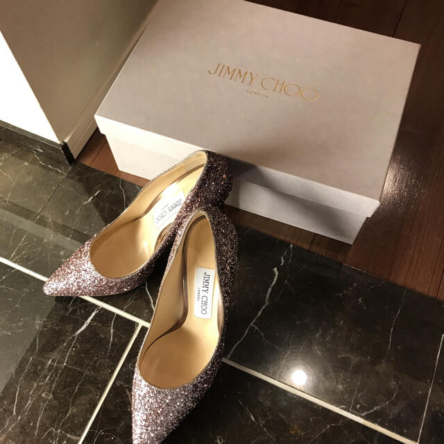 日本未入荷 JIMMY CHOO - 美品!裏張り済み!ジミーチュウ グリッター