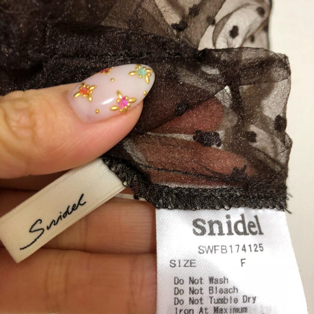 SNIDEL(スナイデル)のsnidel💓シースルードットブラウス レディースのトップス(シャツ/ブラウス(半袖/袖なし))の商品写真