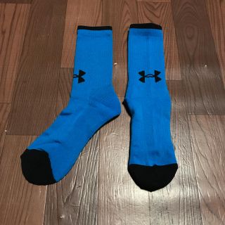 アンダーアーマー(UNDER ARMOUR)の半額 以下アンダーアーマー ソックス MD ブルー ブラック 靴下 数量限定値引(ソックス)