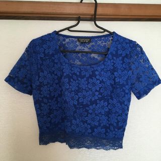 トップショップ(TOPSHOP)の総レーストップス(カットソー(半袖/袖なし))