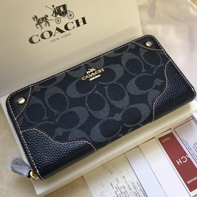 COACH(コーチ)のcoach 長財布 デニム コーチ 新品 レディースのファッション小物(財布)の商品写真