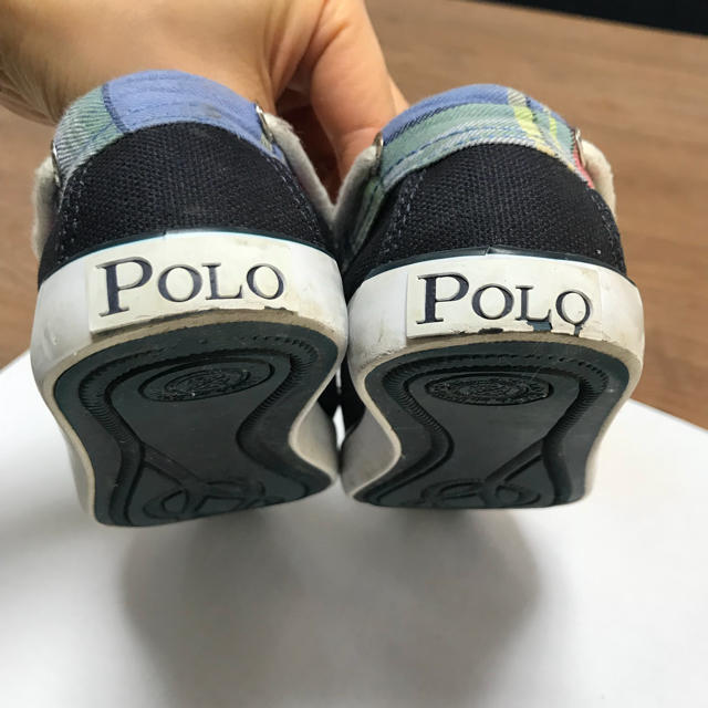 POLO RALPH LAUREN(ポロラルフローレン)のポロラルフローレン スリッポン 19㎝ キッズ/ベビー/マタニティのキッズ靴/シューズ(15cm~)(スリッポン)の商品写真