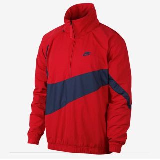 ナイキ(NIKE)の最終価格！送料込！ S NIKE ANORAK BIG SWOOSH RED(マウンテンパーカー)