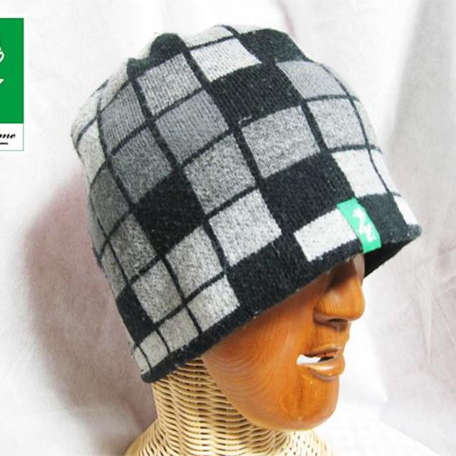 CA4LA(カシラ)のHeadstime ヘッズタイム 格子柄 ネオンサイン ニットキャップ メンズの帽子(ニット帽/ビーニー)の商品写真