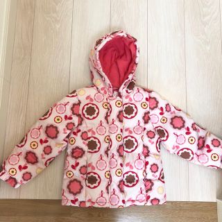 ギャップキッズ(GAP Kids)のUSA 古着 キッズ ジャケット 4T 110cm 花柄 女の子 ピンク スノー(ジャケット/上着)