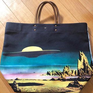 アニヤハインドマーチ(ANYA HINDMARCH)の【お値下げ】ANYA HINDMARCH 転写プリントトートバッグ(トートバッグ)