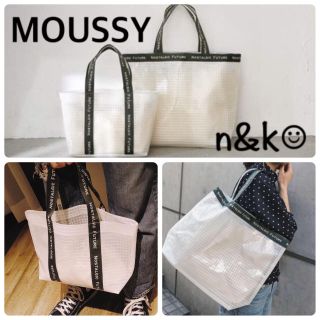 マウジー(moussy)のMOUSSY新作ノベルティ☆トートバッグランチトートビニールバッグプールバッグ(トートバッグ)