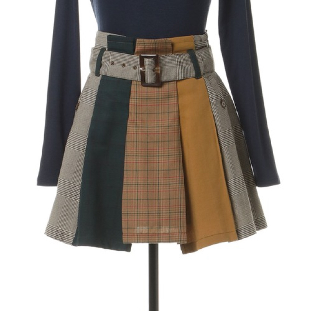 REDYAZEL(レディアゼル)のREDYAZEL チェック配色ミニスカート レディースのスカート(ミニスカート)の商品写真