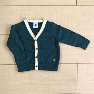 プチバトー(PETIT BATEAU)のプチバトー 綿混ウールカーディガン(カーディガン/ボレロ)