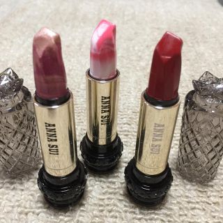 アナスイ(ANNA SUI)の★お値段下げ★アナスイリップスティックM770(左)M370(中)V400(右)(口紅)