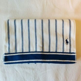 ポロラルフローレン(POLO RALPH LAUREN)のPolo Ralph Lauren フェイスタオル 青色ストライプ(その他)