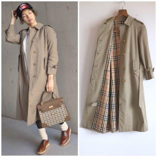BURBERRY - ヴィンテージ バーバリー プローサム シングル トレンチ