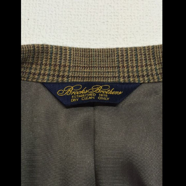 Brooks Brothers(ブルックスブラザース)のBrooksBrothers(USA)ウールチェックテイラードジャケット メンズのジャケット/アウター(テーラードジャケット)の商品写真