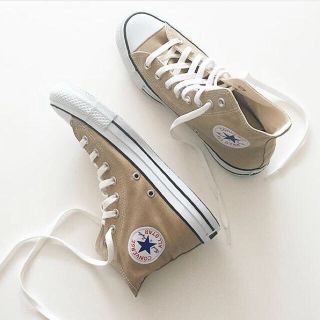 コンバース(CONVERSE)の新品☆未使用  コンバース ベージュ (スニーカー)