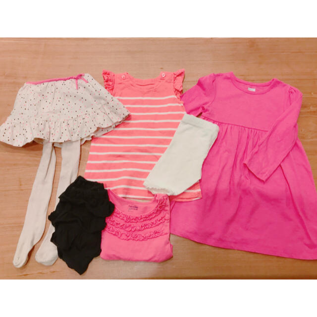 babyGAP(ベビーギャップ)の☆最終値下げ☆baby gap☆OLD NAVY 6点セット キッズ/ベビー/マタニティのキッズ服女の子用(90cm~)(ワンピース)の商品写真