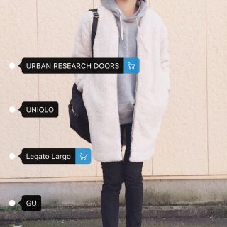 アーバンリサーチ(URBAN RESEARCH)のアーバンリサーチドアーズ定価9000円グレー(パーカー)