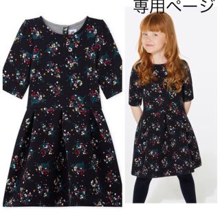 プチバトー(PETIT BATEAU)のumi☆umi様専用☆ 4ans プチバトー チュビックフラワー半袖ワンピース(ワンピース)