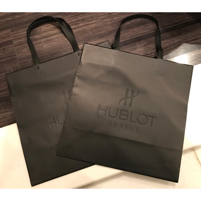 HUBLOT(ウブロ)のウブロ HUBLOT 紙袋 ショッパー 2枚せ メンズのファッション小物(その他)の商品写真