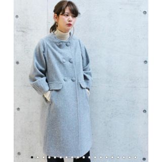 ドットアンドストライプスチャイルドウーマン(Dot&Stripes CHILDWOMAN)のパフスリーブコート(ロングコート)