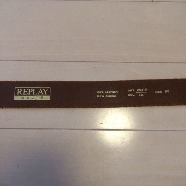 Replay(リプレイ)の美品 REPLAY リプレイ ベルト 85cm メンズのファッション小物(ベルト)の商品写真