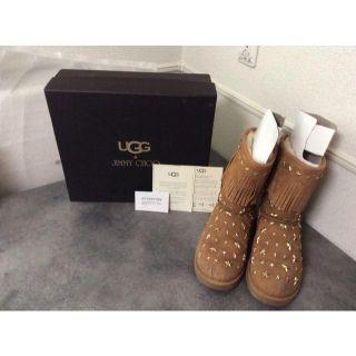 ジミーチュウ(JIMMY CHOO)の本物 ジミーチュウ×UGG コラボ ムートンブーツ (ブーツ)