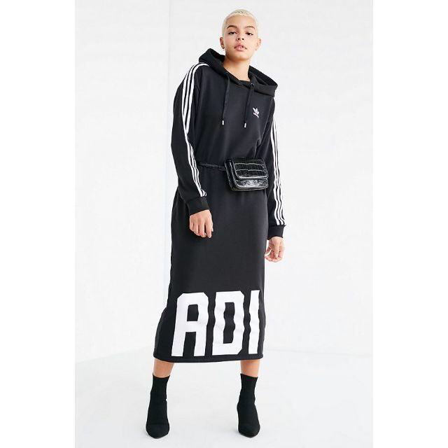 adidas(アディダス)のadidas Originals Bold Age Hoodie Sweatsh レディースのワンピース(ロングワンピース/マキシワンピース)の商品写真