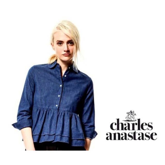 Charles Anastase(シャルルアナスタス)のcharles anastase シャルルアナスタス ブラウス 美品☆xs レディースのトップス(シャツ/ブラウス(長袖/七分))の商品写真